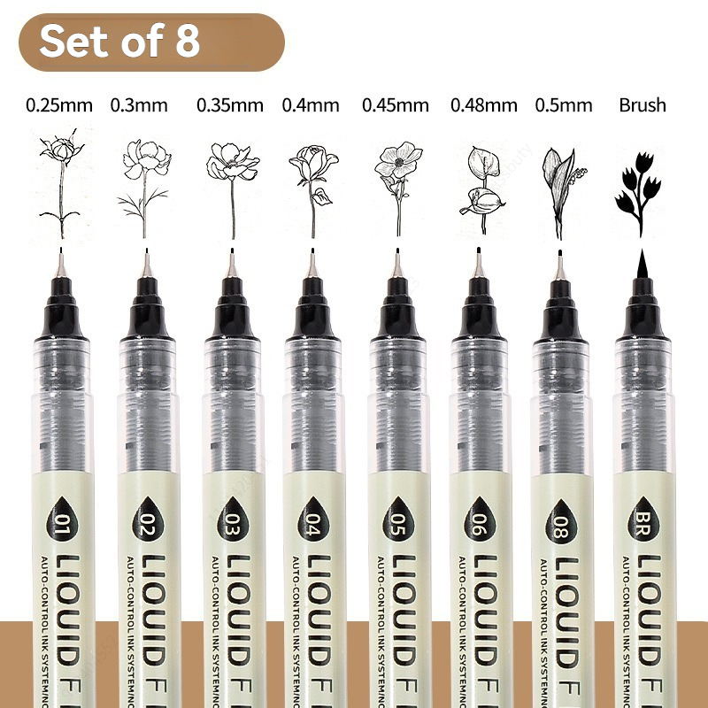 12 Tibs Black Pen Fine Line Sk - огляд і ціна Copic Marker Sketch