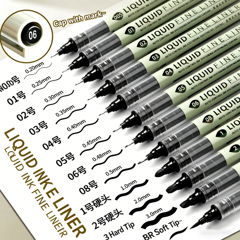 12 Tibs Black Pen Fine Line Sk - огляд і ціна Copic Marker Sketch