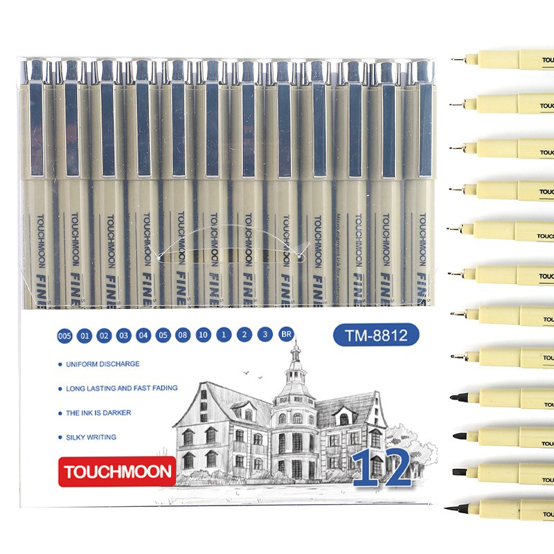 12 Tip Pigment Liner Micron In - огляд і ціна Copic Marker Sketch