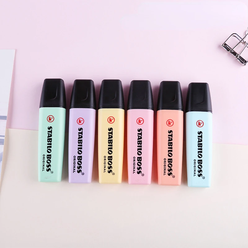 6 Colors STABILO BOSS Macaron  - огляд і ціна Stabilo Marker Boss