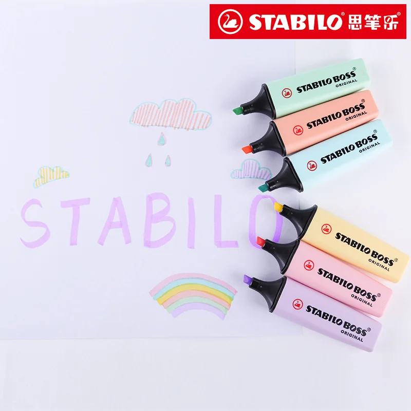 6 Colors STABILO BOSS Macaron  - огляд і ціна Stabilo Marker Boss