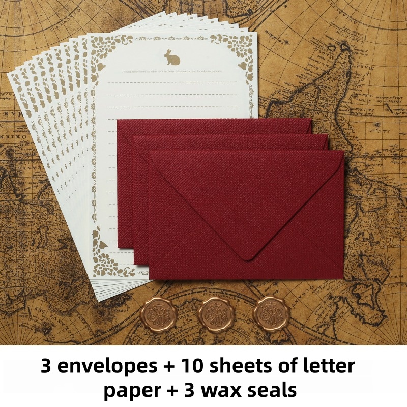 16PCS Vintage Linen Envelopes  - огляд і ціна Wax Seal Stamp Set