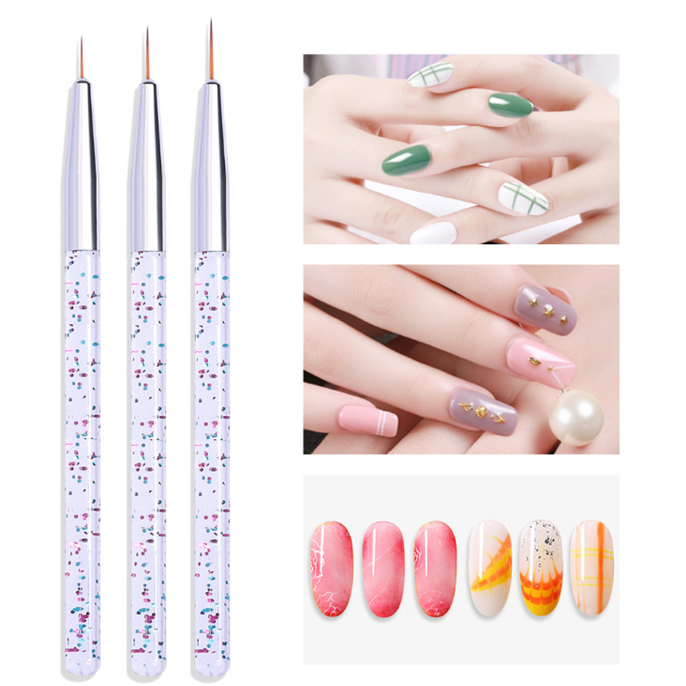 LINMANDA 3Pcs Nail Art Pen Set - огляд і ціна Correction Pen Fine