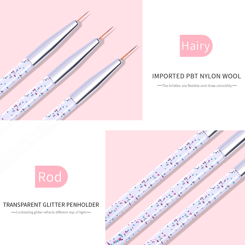 LINMANDA 3Pcs Nail Art Pen Set - огляд і ціна Correction Pen Fine