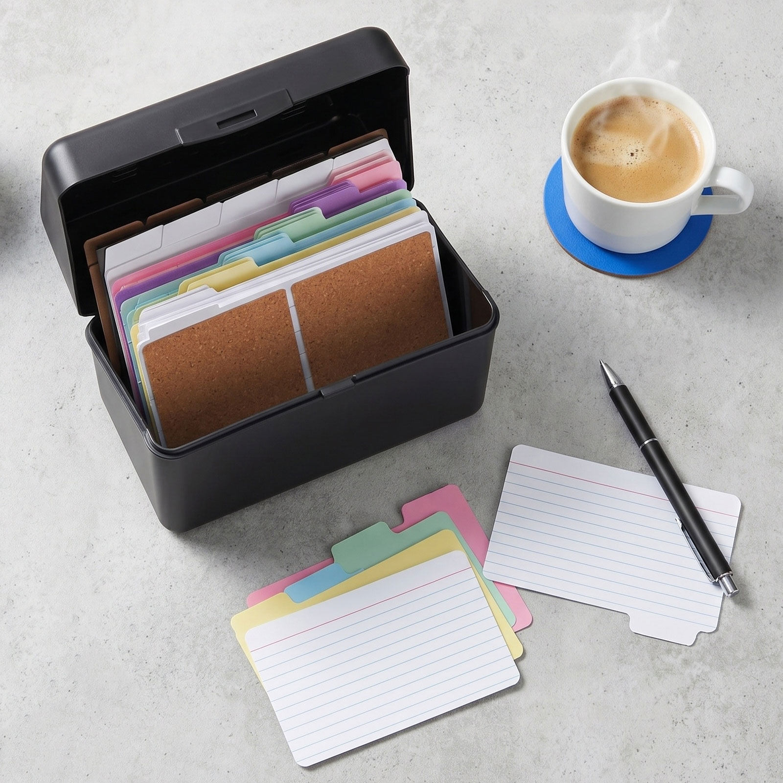2Sets Desktop Card Storage Box - огляд і ціна Card Index Box