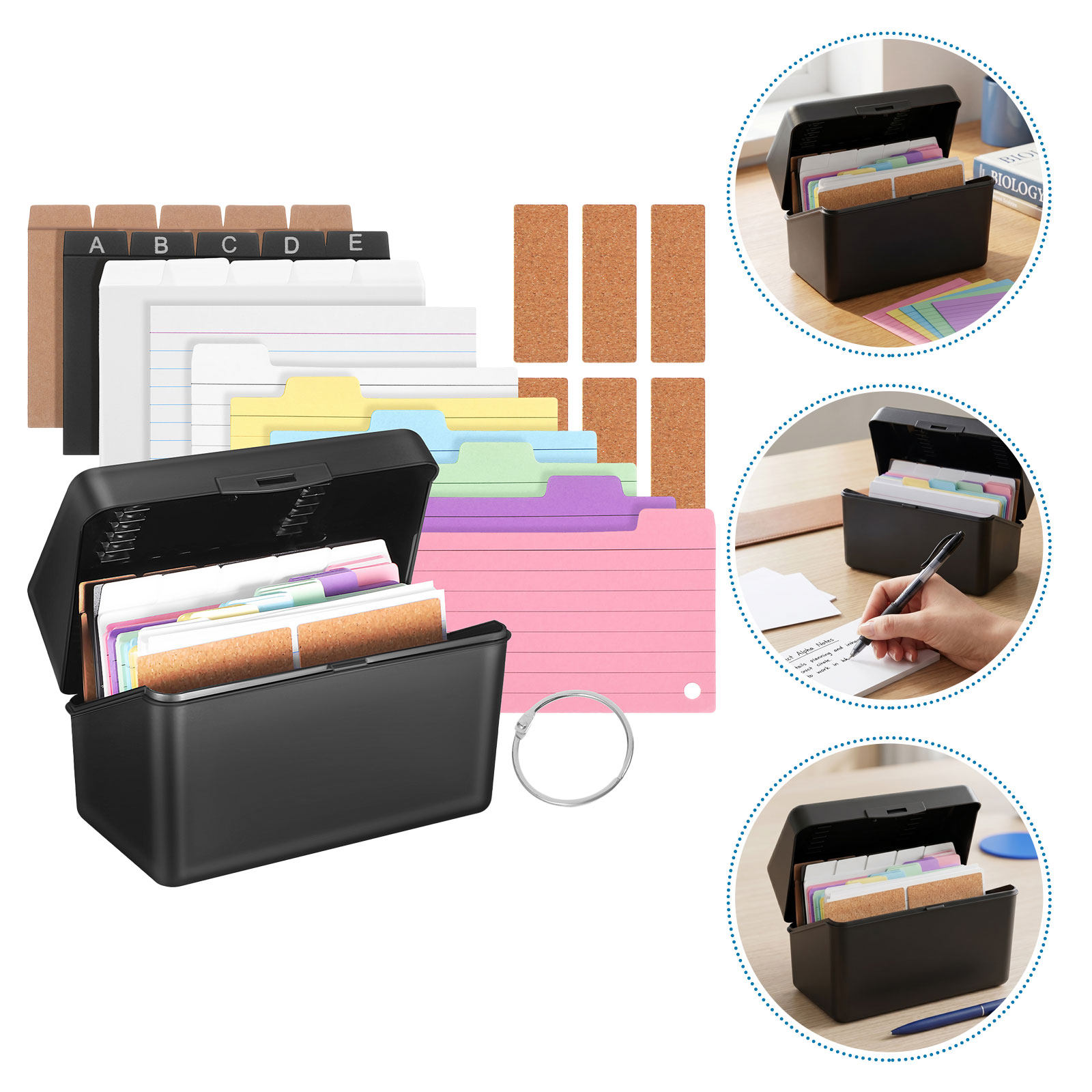 2Sets Desktop Card Storage Box - огляд і ціна Card Index Box