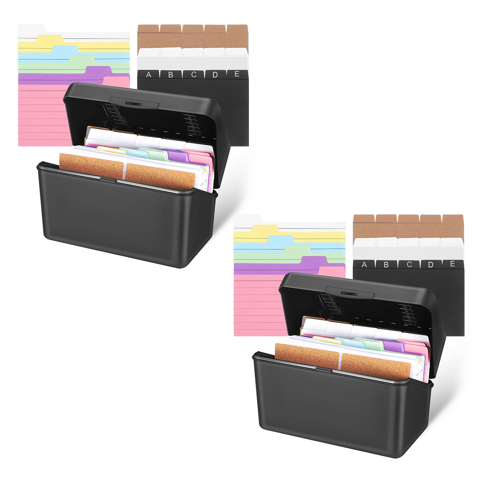 2Sets Desktop Card Storage Box - огляд і ціна Card Index Box