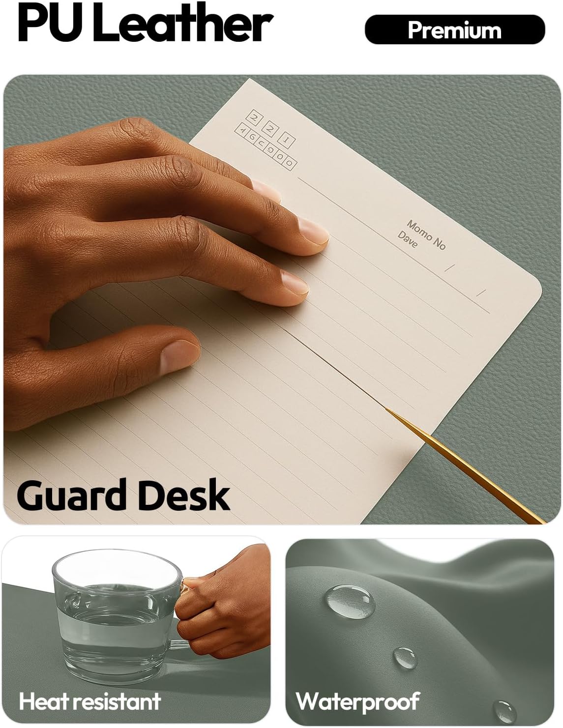 Leather Desk Pad Protector, La - огляд і ціна Leather Desk Pad