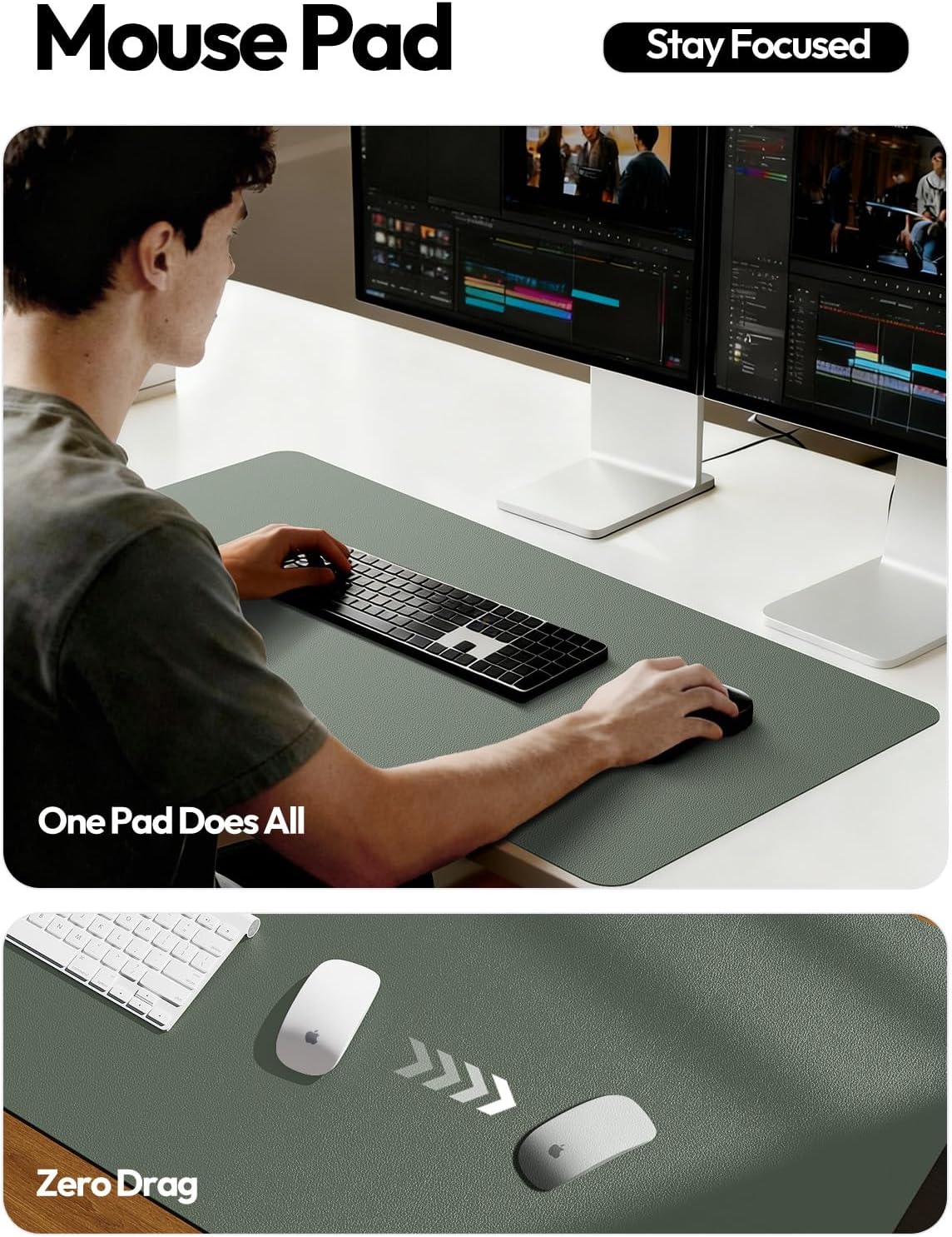 Leather Desk Pad Protector, La - огляд і ціна Leather Desk Pad