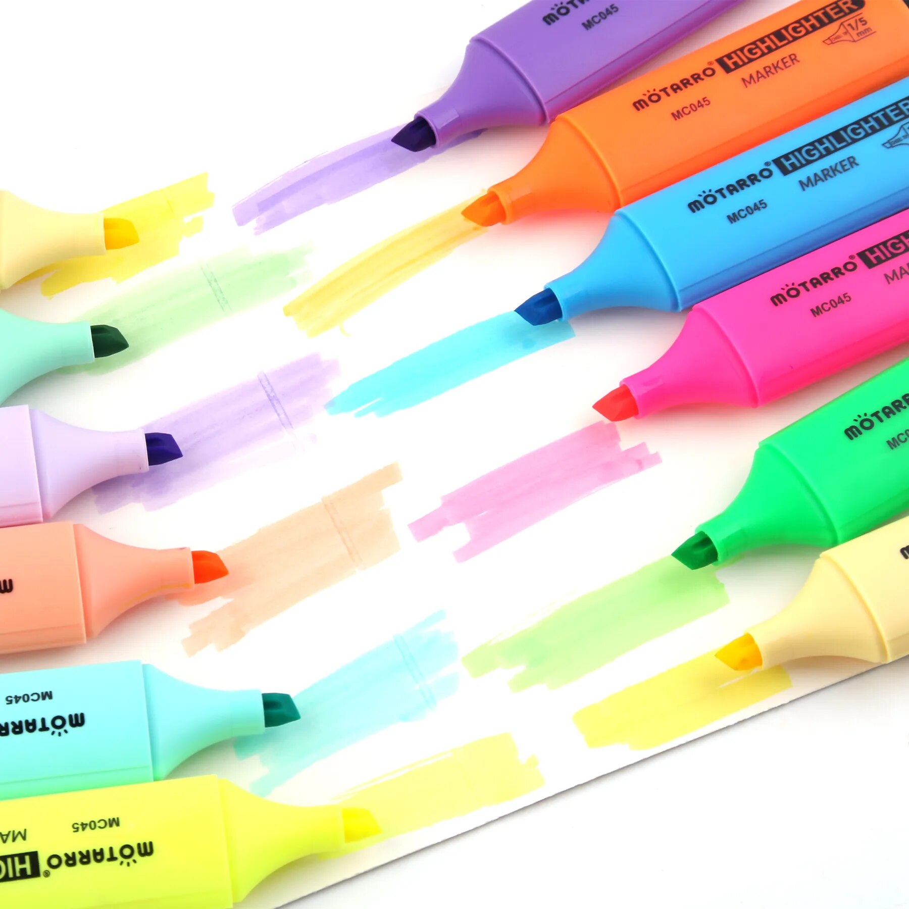 MOTARRO 12Pcs Pvc Box Markers  - огляд і ціна Stabilo Marker Boss