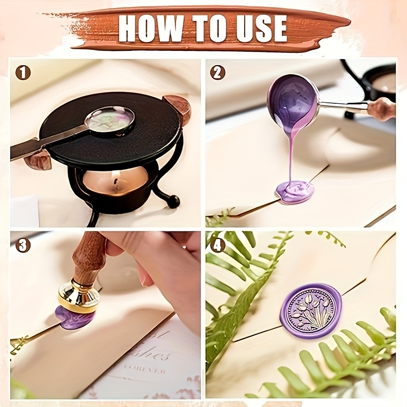21pc wax stamp set with variou - огляд і ціна Wax Seal Stamp Set