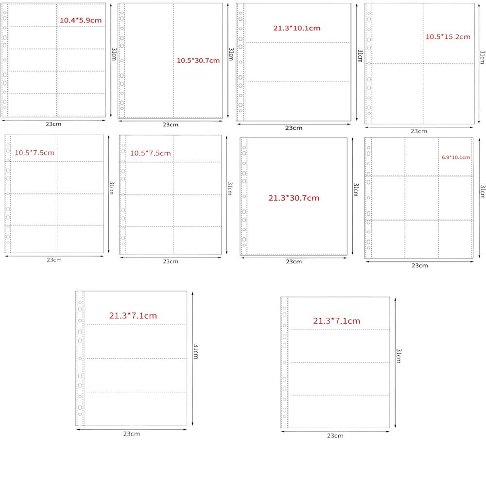 10Pcs A4 Kpop Binder Sheets Mu - огляд і ціна Card Index Box