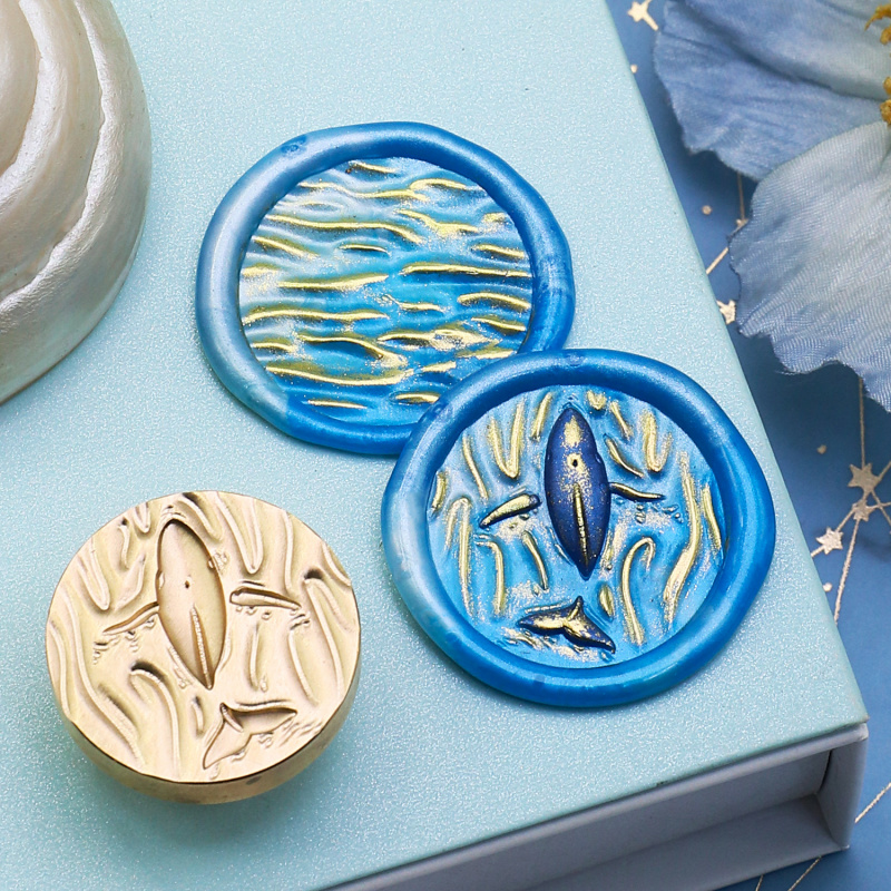 Water Flower Relief Series Wax - огляд і ціна Wax Seal Stamp Set