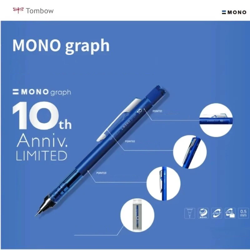 JapanTombow 10th Anniversary L - огляд і ціна Staedtler Pencil Lumocolor