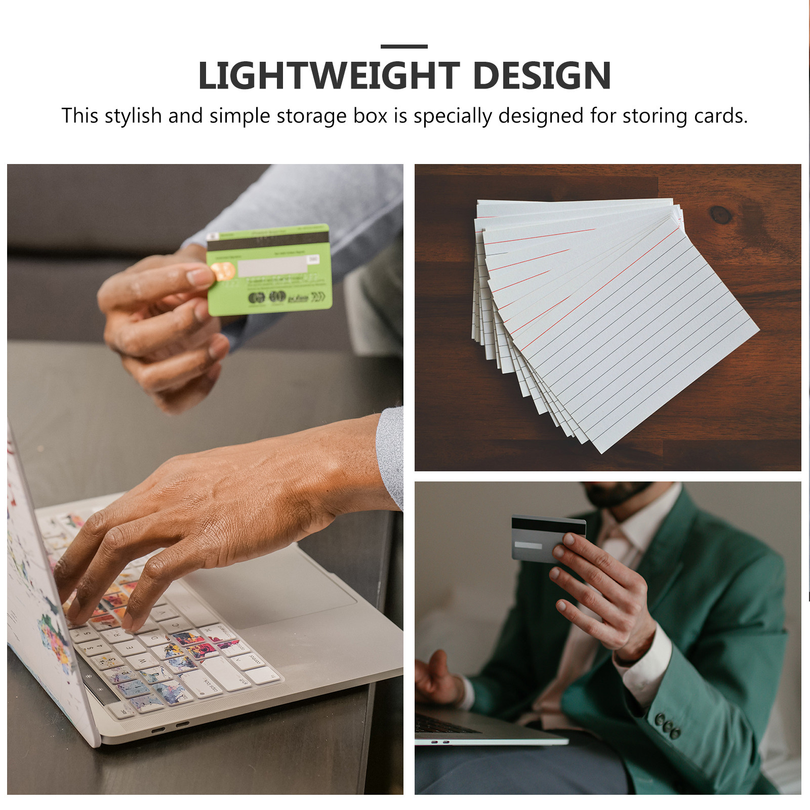 4Pcs Index Card Desktop Storag - огляд і ціна Card Index Box