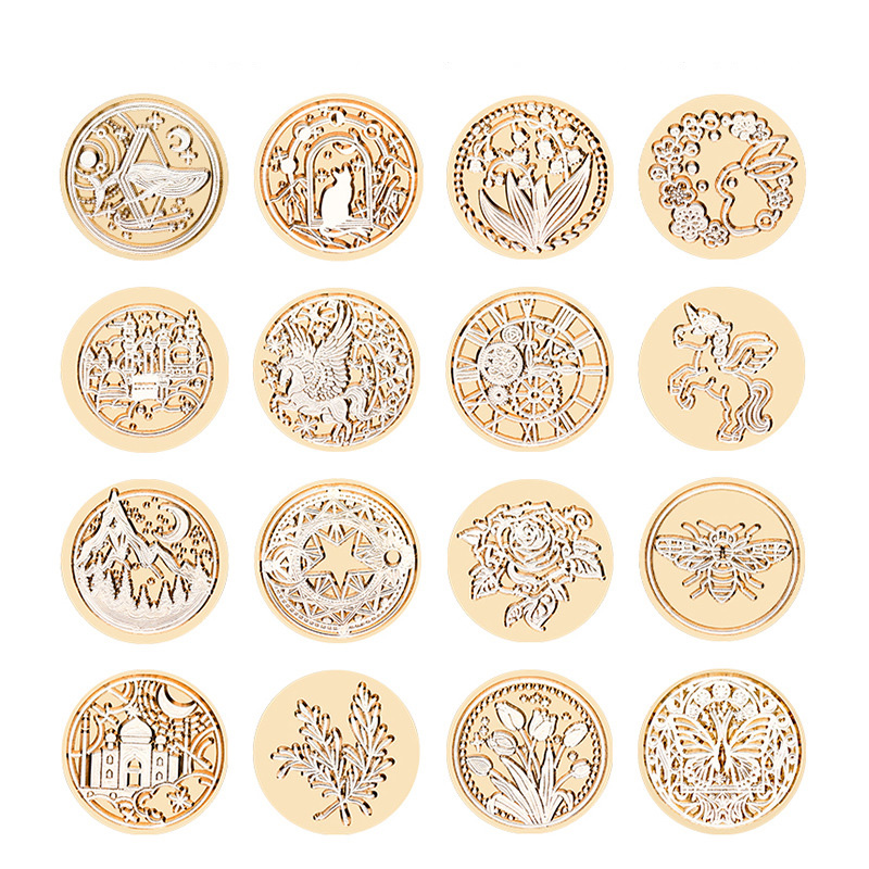 Star Sky Lotus Rose Pattern Wa - огляд і ціна Wax Seal Stamp Set