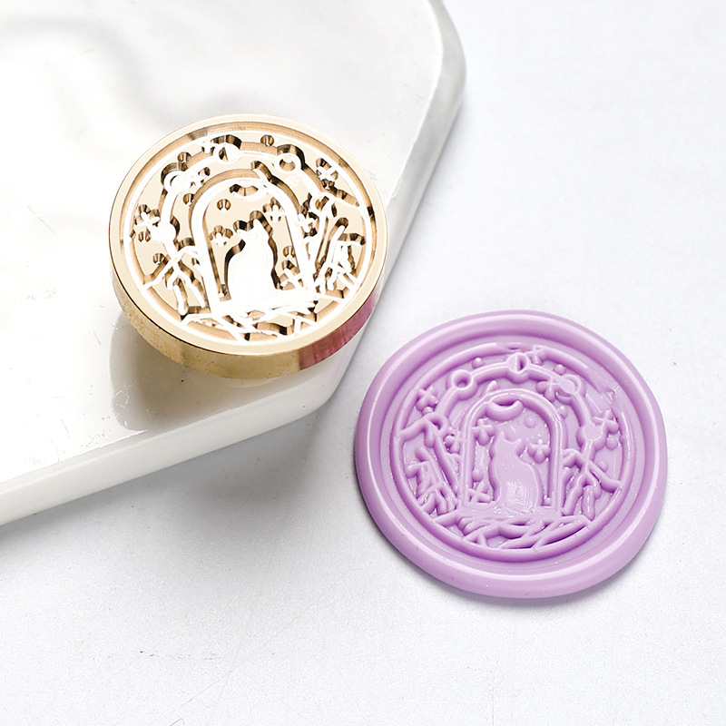 Star Sky Lotus Rose Pattern Wa - огляд і ціна Wax Seal Stamp Set