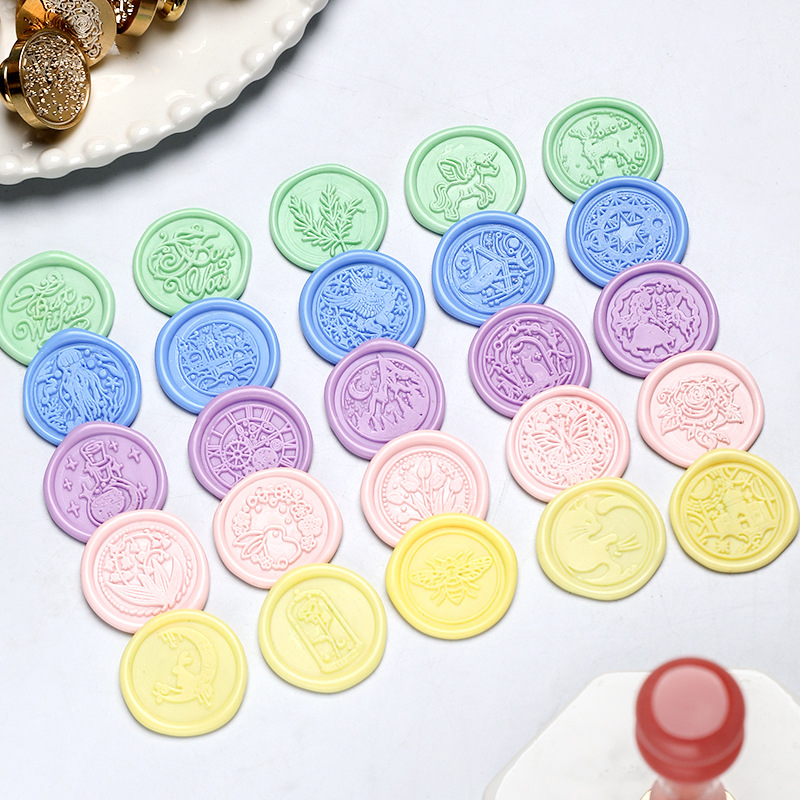 Star Sky Lotus Rose Pattern Wa - огляд і ціна Wax Seal Stamp Set
