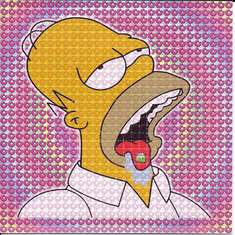 Doped Homer Psychedelic Acid F - огляд і ціна Ink Blotter Paper