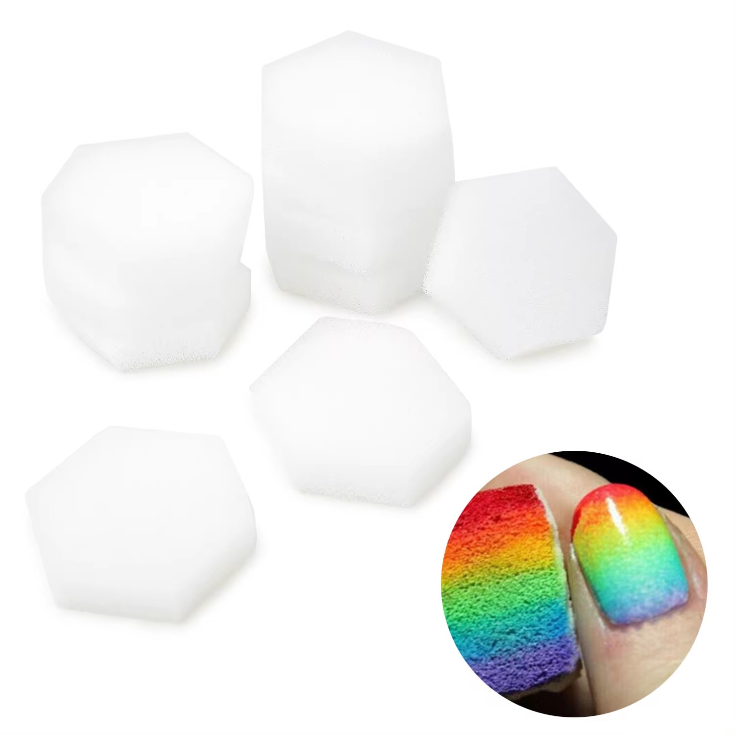 80Pcs Hexagon Soft Sponges, Li - огляд і ціна Gel Refill Pack