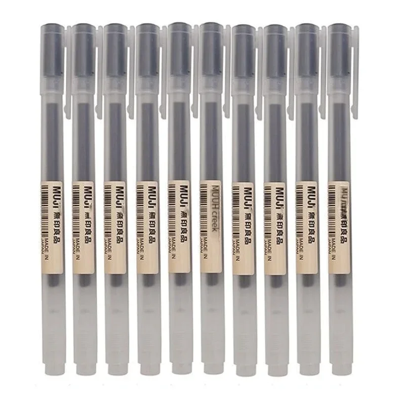 6/8Pcs/Set MUJIs Gel Pen Black - огляд і ціна Pentel Pen Energel
