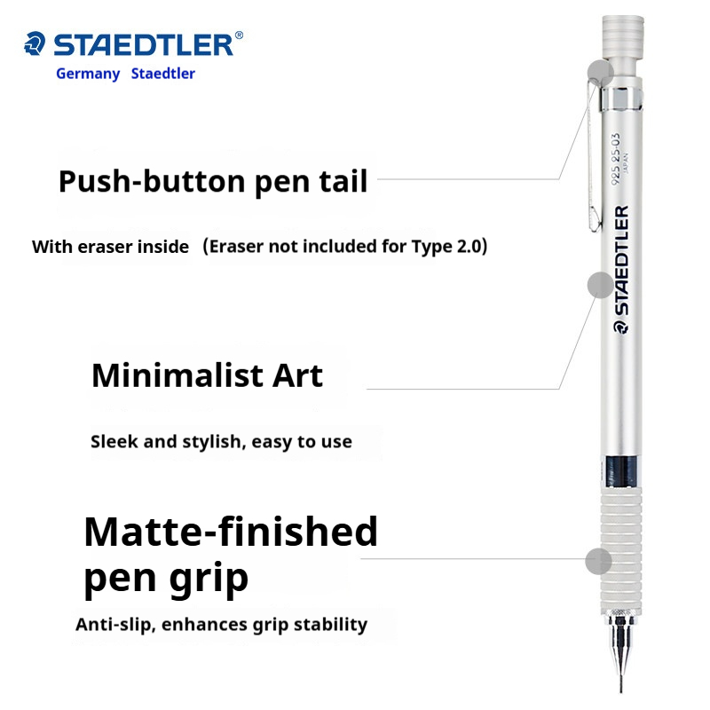 Staedtler 925 Full Metal Draft - огляд і ціна Mechanical Pencil 0.3