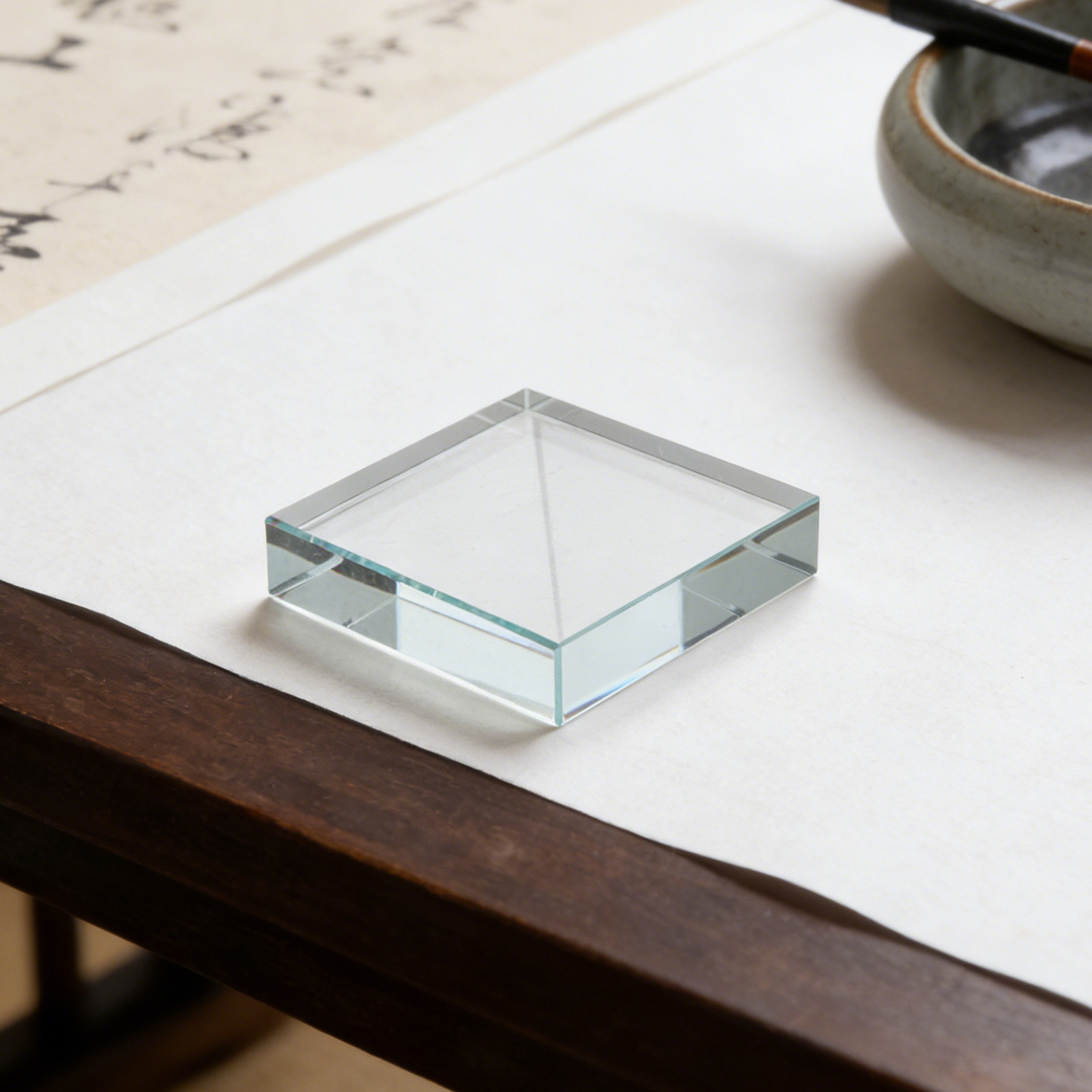 Transparent Rectangle Glass Pa - огляд і ціна Paper Weight Crystal