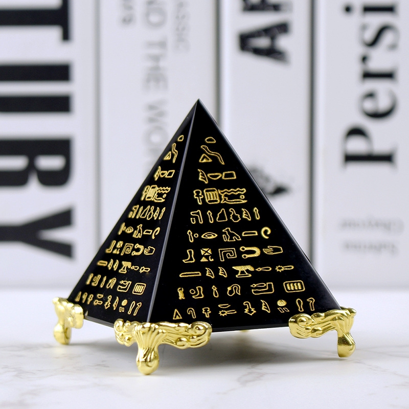 Egypt Crystal Obsidian Pyramid - огляд і ціна Paper Weight Crystal