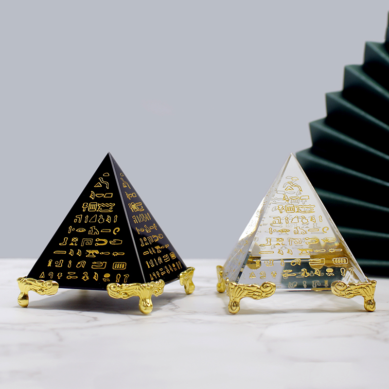 Egypt Crystal Obsidian Pyramid - огляд і ціна Paper Weight Crystal