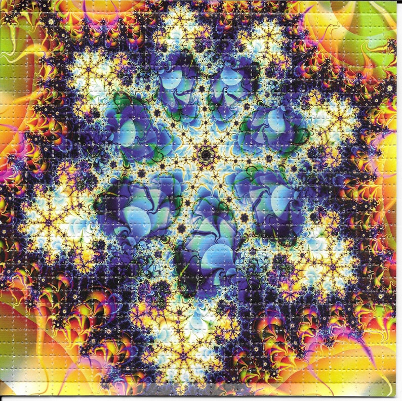 Fractal Psychedelic LSD Acid F - огляд і ціна Ink Blotter Paper