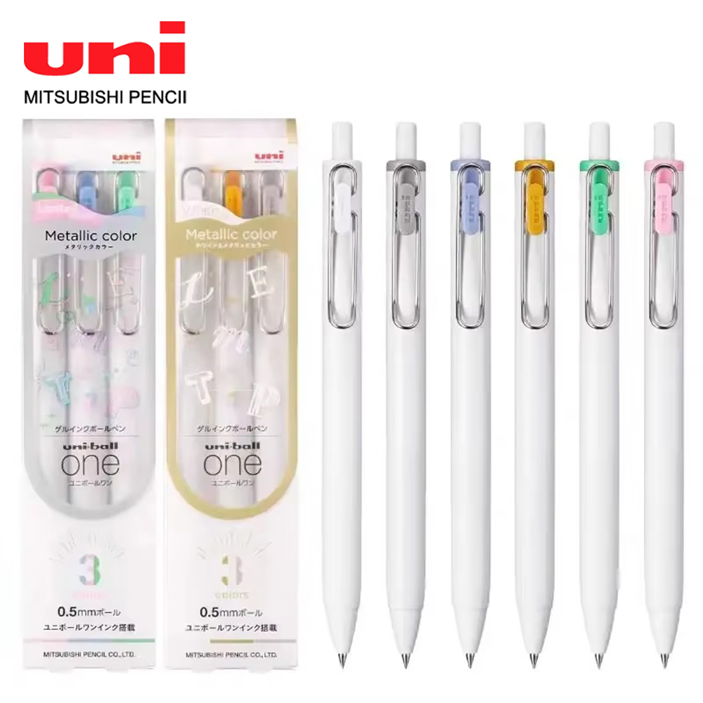 3pcs UNI Ball One Gel Pen Gold - огляд і ціна Pentel Pen Energel