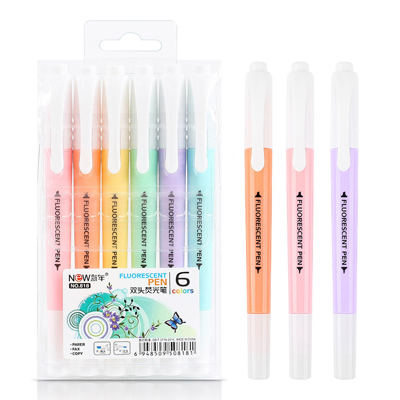 6Pcs/Set Double Head Fluoresce - огляд і ціна Stabilo Marker Boss