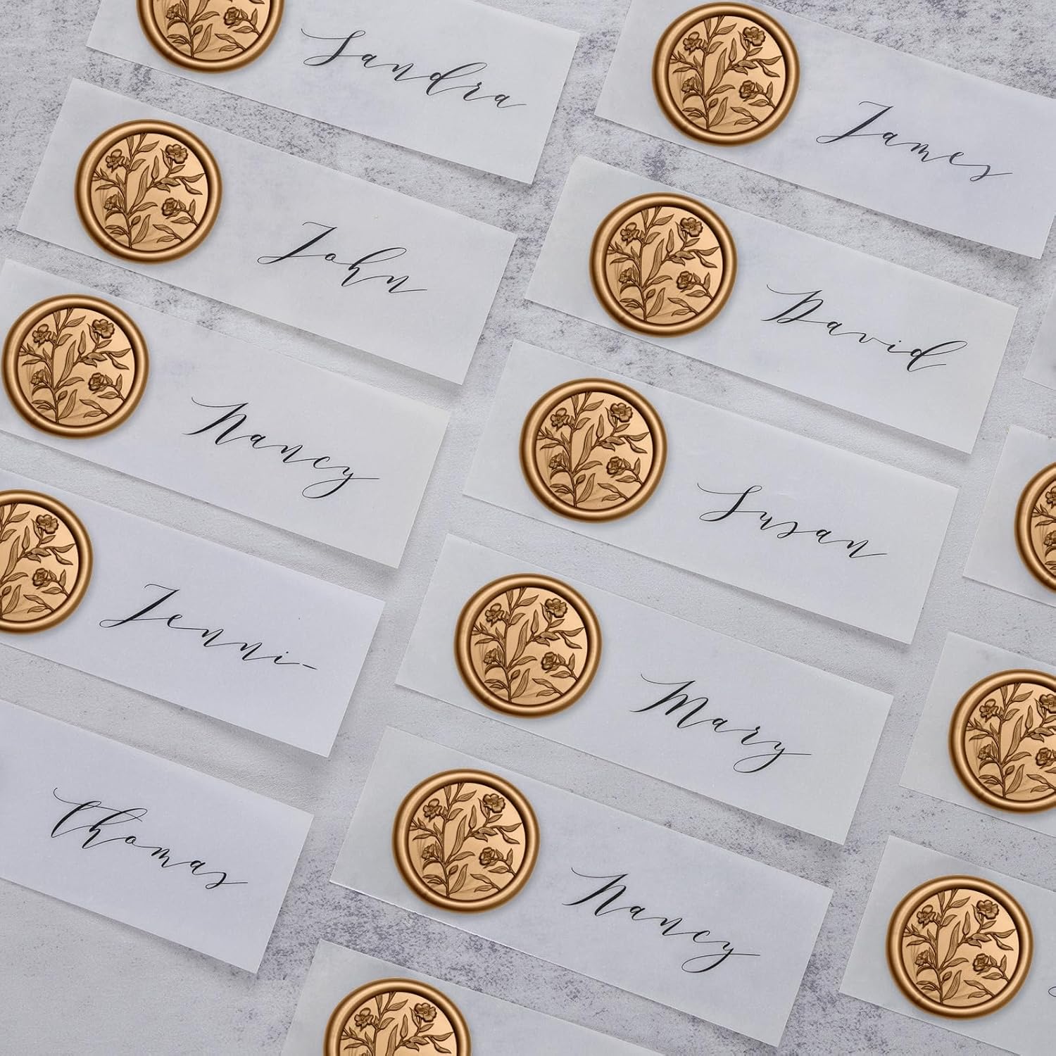Wax Seal Stickers - 3D Floral  - огляд і ціна Wax Seal Stamp Set
