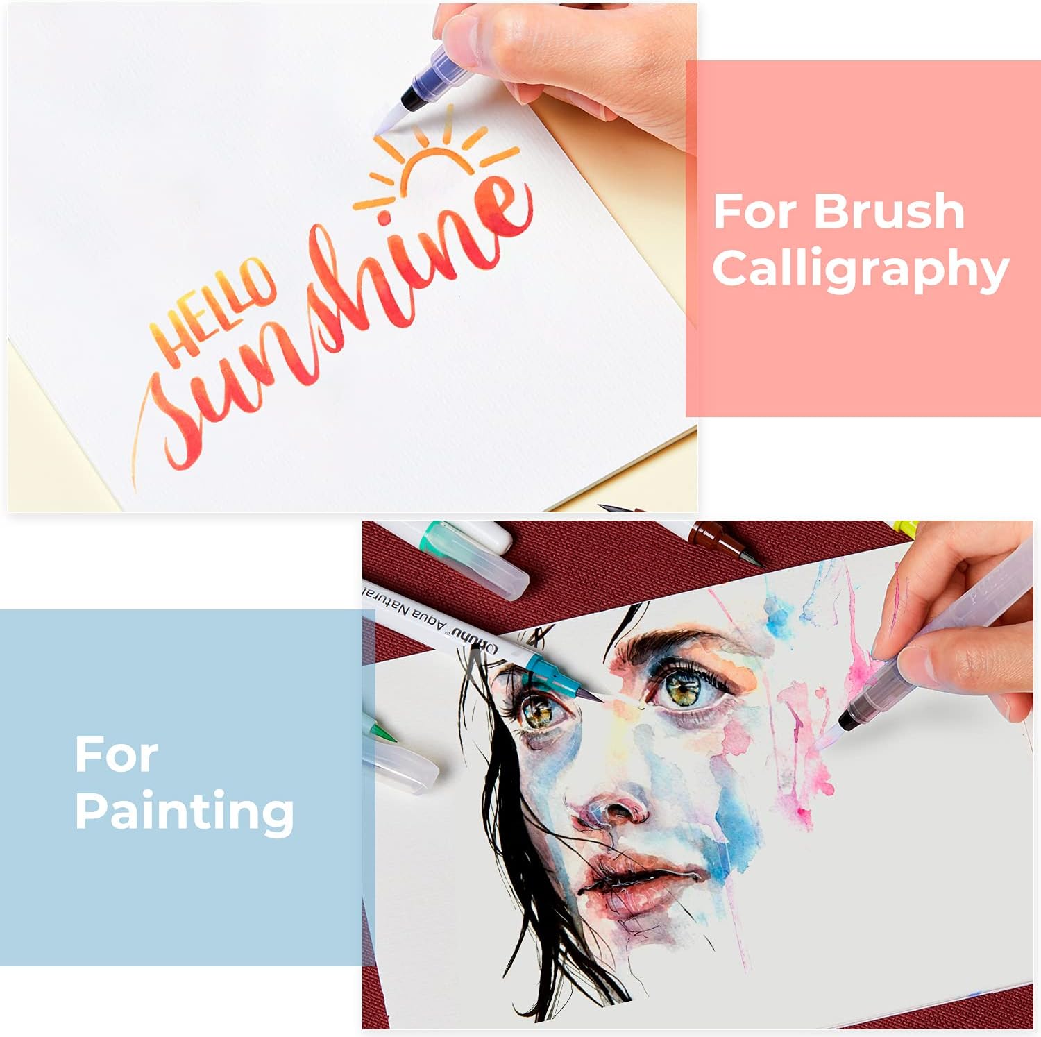 6/12/18pcs Water Color Brush P - огляд і ціна Correction Pen Fine