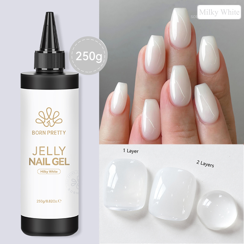 BORN PRETTY 250g Jelly Milky W - огляд і ціна Gel Refill Pack